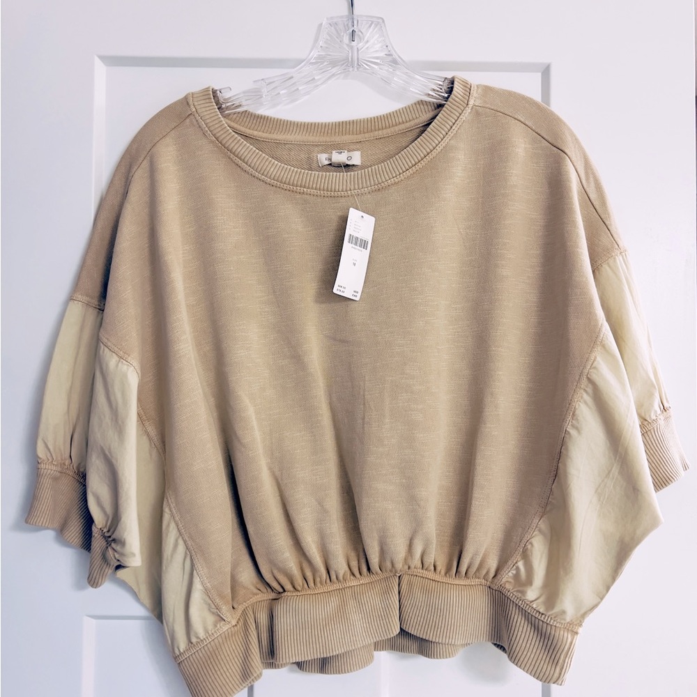 NWT Pilcro Cropped Batwing Sweatshirt